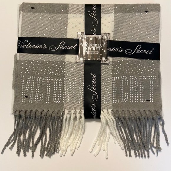 VICTORIA'S SECRET DIAMOMD Angel PINK SCARF - Picture 7 of 9